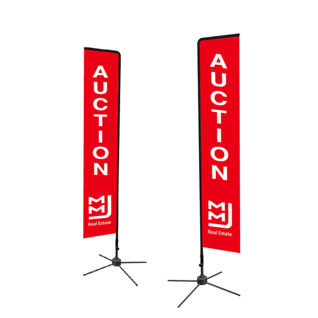 All aluminum Pole Rectangular Flags WR001