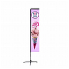 All aluminum Pole Rectangular Flags WR003
