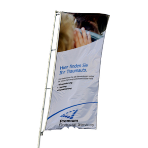 Polyester Custom Advertising Vertical Flags WF002