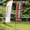 Fiber Glass+aluminum Pole Feather Flags