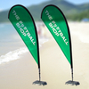 Fiber Glass+aluminum Pole Teardrop Flags WT002