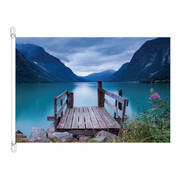 Horizontal Adveritsing Flags & Banners WF001