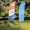 Fiber Glass+aluminum Pole Feather Flags
