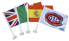 Car Flags with Plastic Poles WF005
