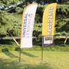 Fiber Glass+aluminum Pole Feather Flags