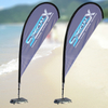 Fiber Glass+aluminum Pole Teardrop Flags WT006