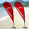 Fiber Glass+aluminum Pole Teardrop Flags WT005