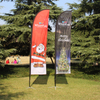 Fiber Glass+aluminum Pole Feather Flags