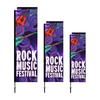 All aluminum Pole Rectangular Flags WR001