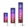 All aluminum Pole Rectangular Flags WR001