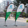 Fiber Glass+aluminum Pole Teardrop Flags WT001