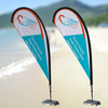 Fiber Glass+aluminum Pole Teardrop Flags WT005