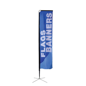 All aluminum Pole Rectangular Flags WR001