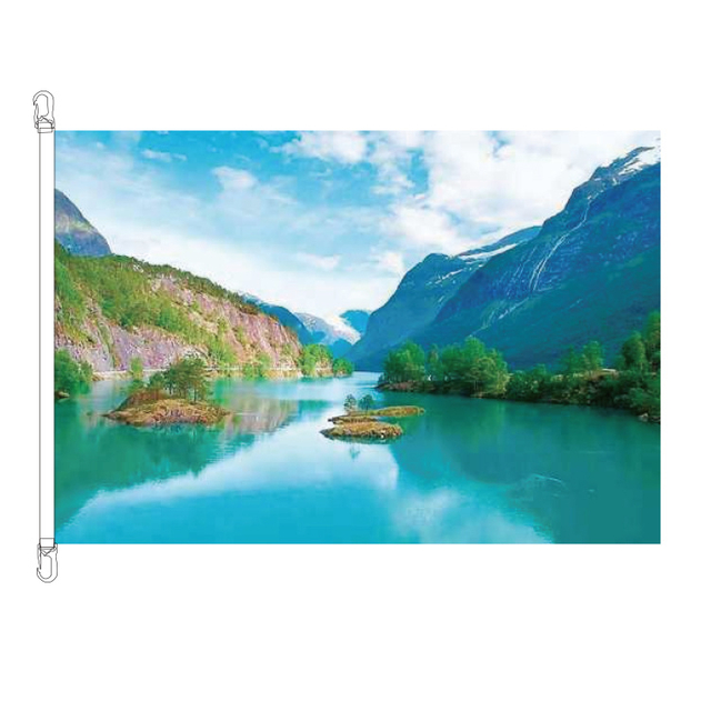 Horizontal Adveritsing Flags & Banners WF001